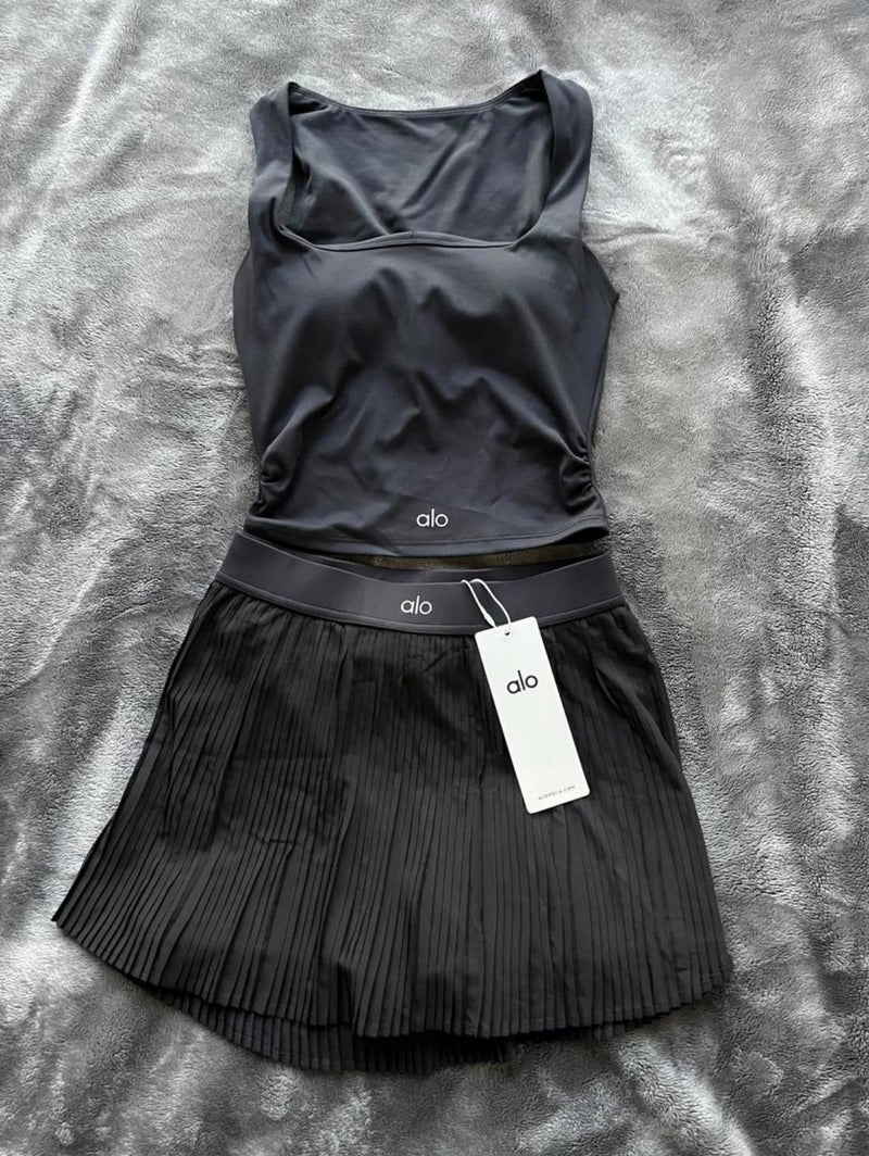 Black Alo Top & Skirt